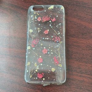 Clear floral iPhone 6/6s case